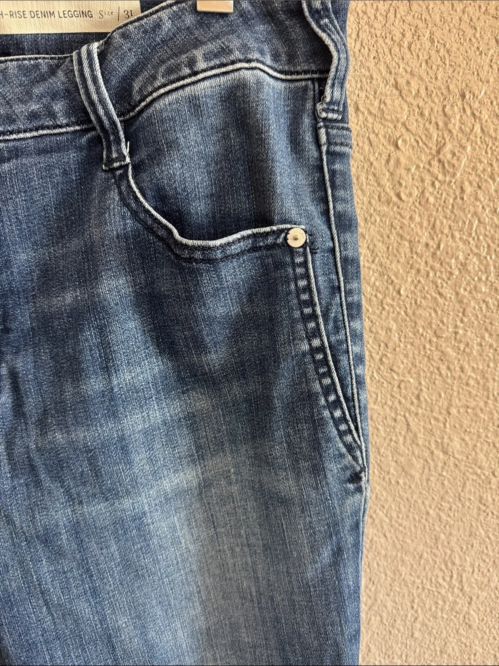 Pilcro Skinny Jeans in Medium Blue Wash